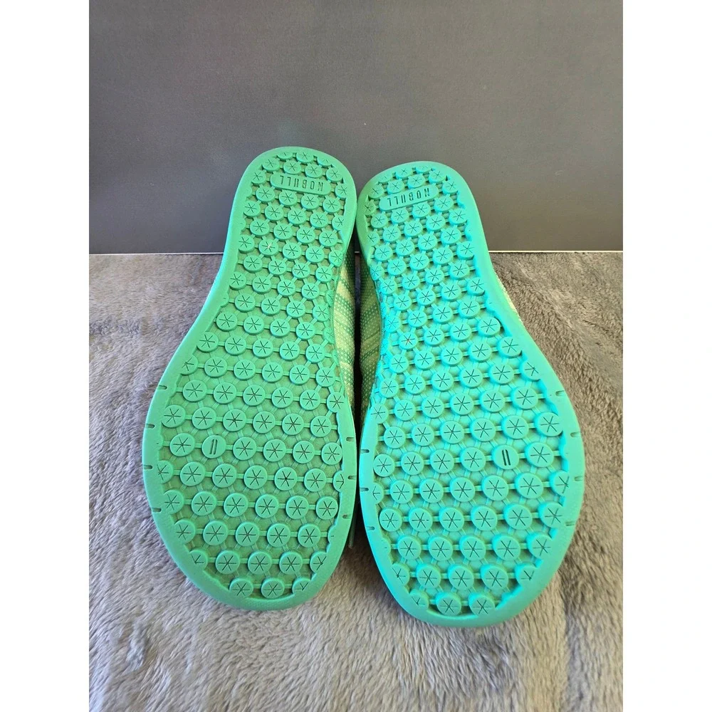NOBULL Trainer Mint Green White Striped SuperFabric Men Size 10 Training Shoes‎